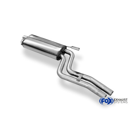 Silencieux avant sport 100% inox FOX EXHAUST SYSTEMS pour BMW 520i TYPE E34