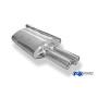 Silencieux arrière sport 100% inox 2x76mm type 13 FOX EXHAUST SYSTEMS pour BMW 520i/523i/525i/530i TYPE E60/E61