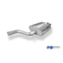 Silencieux arrière sport 100% inox 2x76mm type 13 FOX EXHAUST SYSTEMS pour BMW 520i/523i/525i/530i TYPE E60/E61