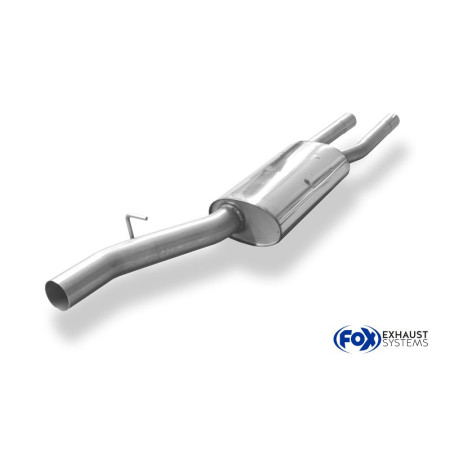Silencieux avant sport 100% inox FOX EXHAUST SYSTEMS pour BMW 520i/525i/530i TYPE E60/E61 (-2006)