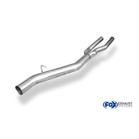 Tube de remplacement de silencieux avant 100% inox FOX EXHAUST SYSTEMS pour BMW 520i/525i/530i TYPE E60/E61 (-2006)