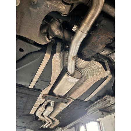 Silencieux avant sport 100% inox FOX EXHAUST SYSTEMS pour BMW 520i/523i/525i/530i TYPE E60/E61 (2006-)