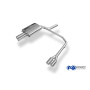 Silencieux arrière duplex sport 100% inox 2x76mm type 13 FOX EXHAUST SYSTEMS pour BMW 520d/525d/530d TYPE E60/E61