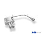 Silencieux arrière duplex sport 100% inox 2x76mm type 13 FOX EXHAUST SYSTEMS pour BMW 520d/525d/530d TYPE E60/E61