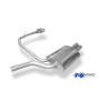 Silencieux arrière duplex sport 100% inox 2x76mm type 13 FOX EXHAUST SYSTEMS pour BMW 520d/525d/530d TYPE E60/E61