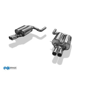 Silencieux arrière duplex sport 100% inox 2x80mm type 13 FOX EXHAUST SYSTEMS pour BMW M5 TYPE E60