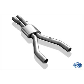 Silencieux intermédiaire sport 100% inox FOX EXHAUST SYSTEMS pour BMW M5 TYPE E60