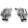 Silencieux arrière duplex sport 100% inox 2x80mm type 10 FOX EXHAUST SYSTEMS pour BMW 535i TYPE F10