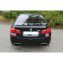 Silencieux arrière duplex sport 100% inox 2x90mm type 25 FOX EXHAUST SYSTEMS pour BMW M5 TYPE F10