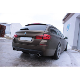 Silencieux arrière duplex sport 100% inox 1x100mm type 16 FOX EXHAUST SYSTEMS pour BMW 535d TYPE F11