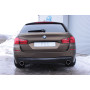 Silencieux arrière duplex sport 100% inox 1x100mm type 16 FOX EXHAUST SYSTEMS pour BMW 535d TYPE F11