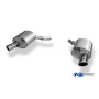 Silencieux arrière duplex sport 100% inox 1x115x85mm type 38 FOX EXHAUST SYSTEMS pour BMW 645i/650i TYPE E63/E64