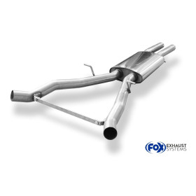 Silencieux intermédiaire sport 100% inox FOX EXHAUST SYSTEMS pour BMW 645i/650i TYPE E63/E64