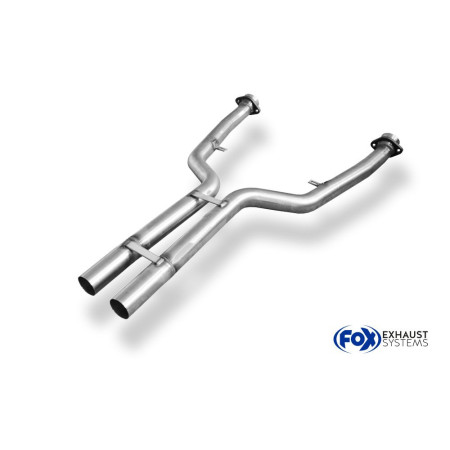 Tube de remplacement de silencieux avant sport 100% inox FOX EXHAUST SYSTEMS pour BMW 645i/650i TYPE E63/E64