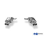 Silencieux arrière duplex sport 100% inox 2x90mm type 12 FOX EXHAUST SYSTEMS pour BMW 640i TYPE F12/F13/F06