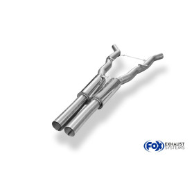 Silencieux avant sport 100% inox FOX EXHAUST SYSTEMS pour BMW 640i/650i TYPE F12