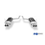 Silencieux arrière duplex sport 100% inox 2x76mm type 25 FOX EXHAUST SYSTEMS pour BMW 730i/735i/740i TYPE E38
