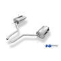 Silencieux arrière duplex sport 100% inox 2x76mm type 25 FOX EXHAUST SYSTEMS pour BMW 730i/735i/740i TYPE E38