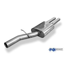 Silencieux intermédiaire sport 100% inox FOX EXHAUST SYSTEMS pour BMW 735i/745i TYPE E65