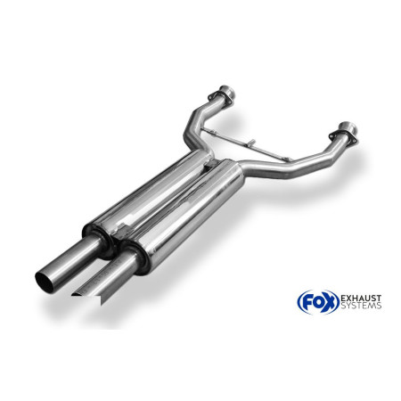 Silencieux avant sport 100% inox FOX EXHAUST SYSTEMS pour BMW 735i/745i TYPE E65