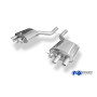 Silencieux arrière duplex sport 100% inox 2x63mm type 14 (sur embouts d'origine) FOX EXHAUST SYSTEMS pour BMW 760i TYPE F01