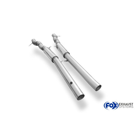 Silencieux avant sport 100% inox FOX EXHAUST SYSTEMS pour BMW 760i TYPE F01