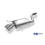 Silencieux arrière sport 100% inox 2x80mm type 25 FOX EXHAUST SYSTEMS pour BMW X1 TYPE E84