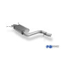 Silencieux arrière sport 100% inox 2x80mm type 25 FOX EXHAUST SYSTEMS pour BMW X1 TYPE E84