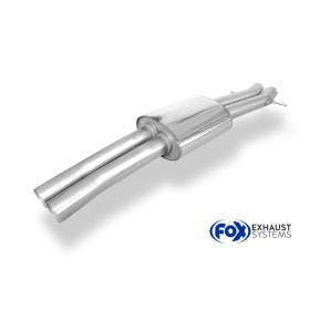 Silencieux intermédiaire sport 100% inox FOX EXHAUST SYSTEMS pour BMW X3 TYPE E83