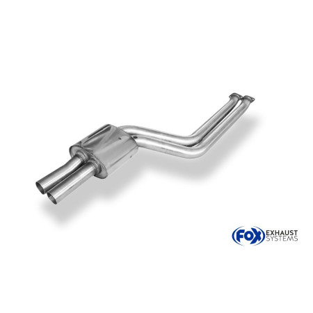 Silencieux avant sport 100% inox FOX EXHAUST SYSTEMS pour BMW X3 TYPE E83