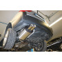 Silencieux arrière sport 100% inox 2x80mm type 25 FOX EXHAUST SYSTEMS pour BMW X3 TYPE E83