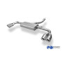Silencieux arrière duplex sport 100% inox 2x90mm type 17 FOX EXHAUST SYSTEMS pour BMW X3 TYPE F25