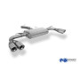 Silencieux arrière duplex sport 100% inox 2x90mm type 17 FOX EXHAUST SYSTEMS pour BMW X3 35i/35d TYPE F25