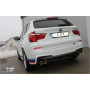 Silencieux arrière duplex sport 100% inox 2x90mm type 17 FOX EXHAUST SYSTEMS pour BMW X3 35i/35d TYPE F25