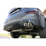 Silencieux arrière duplex sport 100% inox 2x90mm type 17 FOX EXHAUST SYSTEMS pour BMW X4 TYPE F26 (avec pack M)
