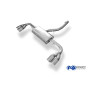 Silencieux arrière duplex sport 100% inox 2x90mm type 25 FOX EXHAUST SYSTEMS pour BMW X4 TYPE F26 (sans pack M)