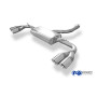 Silencieux arrière duplex sport 100% inox 2x90mm type 25 FOX EXHAUST SYSTEMS pour BMW X4 TYPE F26 (sans pack M)
