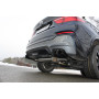 Silencieux arrière duplex sport 100% inox 2x90mm type 25 (émaillé noir) FOX EXHAUST SYSTEMS pour BMW X4 35i/35d TYPE F26 (avec p