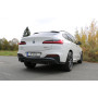 Silencieux arrière duplex sport 100% inox 1x100mm type 25 FOX EXHAUST SYSTEMS pour BMW X4 30i TYPE G02