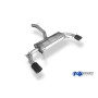 Silencieux arrière duplex sport 100% inox 1x100mm type 25 (émaillé noir) FOX EXHAUST SYSTEMS pour BMW X4 30i TYPE G02