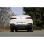 Silencieux arrière duplex sport 100% inox 1x100mm type 25 (émaillé noir) FOX EXHAUST SYSTEMS pour BMW X4 30i TYPE G02