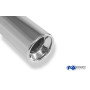 Silencieux arrière duplex sport 100% inox 1x90mm type 13 FOX EXHAUST SYSTEMS pour BMW X5 TYPE E70 3.0l D