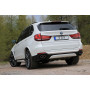 Silencieux arrière duplex sport 100% inox 2x80mm type 16 FOX EXHAUST SYSTEMS pour BMW X5 TYPE F15