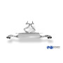 Silencieux arrière duplex sport 100% inox 2x80mm type 16 FOX EXHAUST SYSTEMS pour BMW X5 TYPE F15