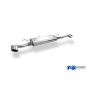 Silencieux arrière duplex sport 100% inox 1x115x85mm type 38 FOX EXHAUST SYSTEMS pour BMW X6 TYPE E71