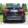 Silencieux arrière duplex sport 100% inox 1x115x85mm type 38 FOX EXHAUST SYSTEMS pour BMW X6 TYPE E71