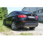 Silencieux arrière duplex sport 100% inox 1x115x85mm type 38 FOX EXHAUST SYSTEMS pour BMW X6 TYPE E71