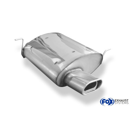Silencieux arrière sport 100% inox 1x135x80mm type 53 FOX EXHAUST SYSTEMS pour BMW Z3 TYPE E36