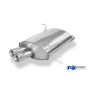 Silencieux arrière sport 100% inox 2x70mm type 13 FOX EXHAUST SYSTEMS pour BMW Z3 TYPE E36