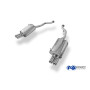Silencieux arrière duplex sport 100% inox 2x76mm type 13 FOX EXHAUST SYSTEMS pour BMW Z3 M TYPE E36